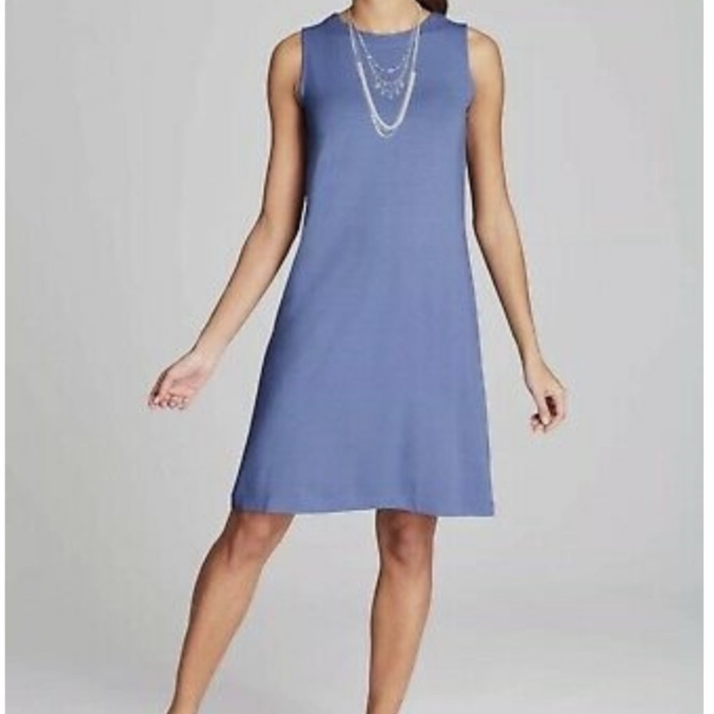 J. Jill Sleeveless Tank Dress Blue Size Large